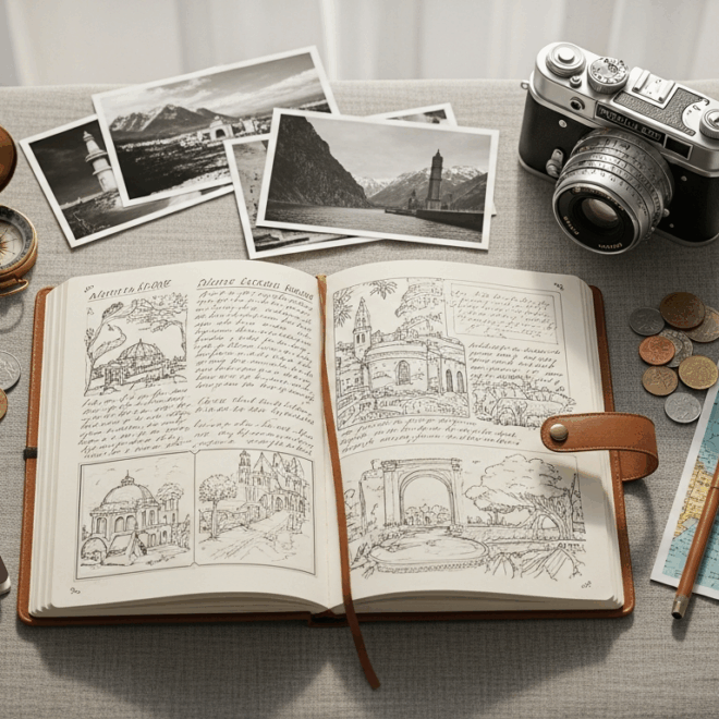 Carnets de Voyage : L&rsquo;Art de Raconter et Préserver vos Aventures